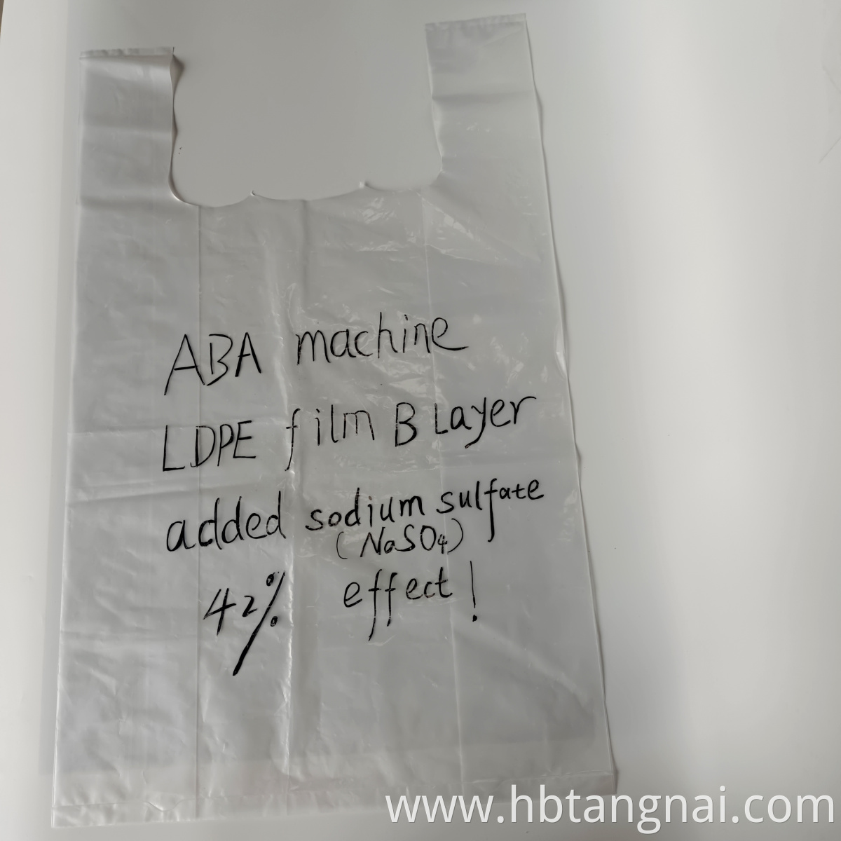 Filler for LDPE bags